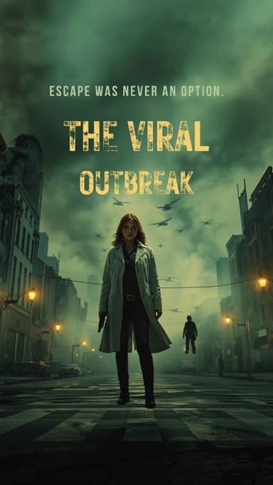 The Viral Outbreak - action adventure story cover