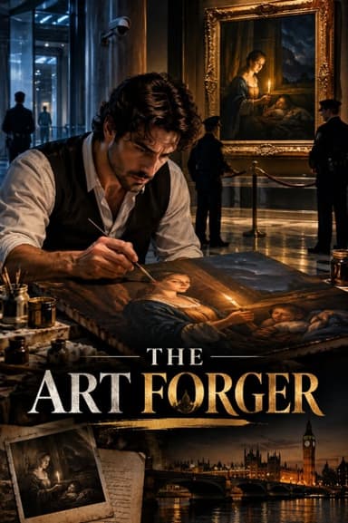 The Art Forger - action adventure story cover