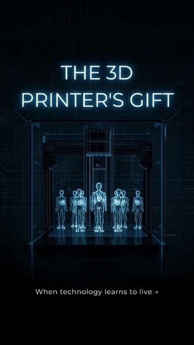 The 3D Printer's Gift - horror short story cover