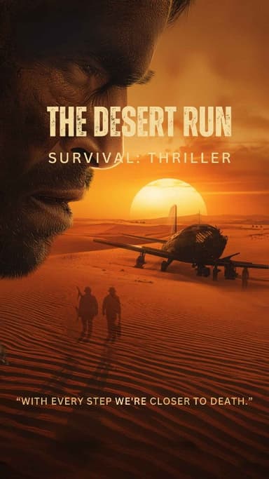 The Desert Run - action adventure story cover